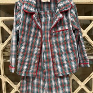 The Beaufort Bonnet Company Plaid Kids Pajamas - Red, Green, Blue